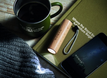 Logotrade promotional product image of: Beech wood rechargeable torch